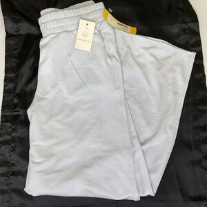 We Wander - The Seam Detail French Terry Wide Leg Pants